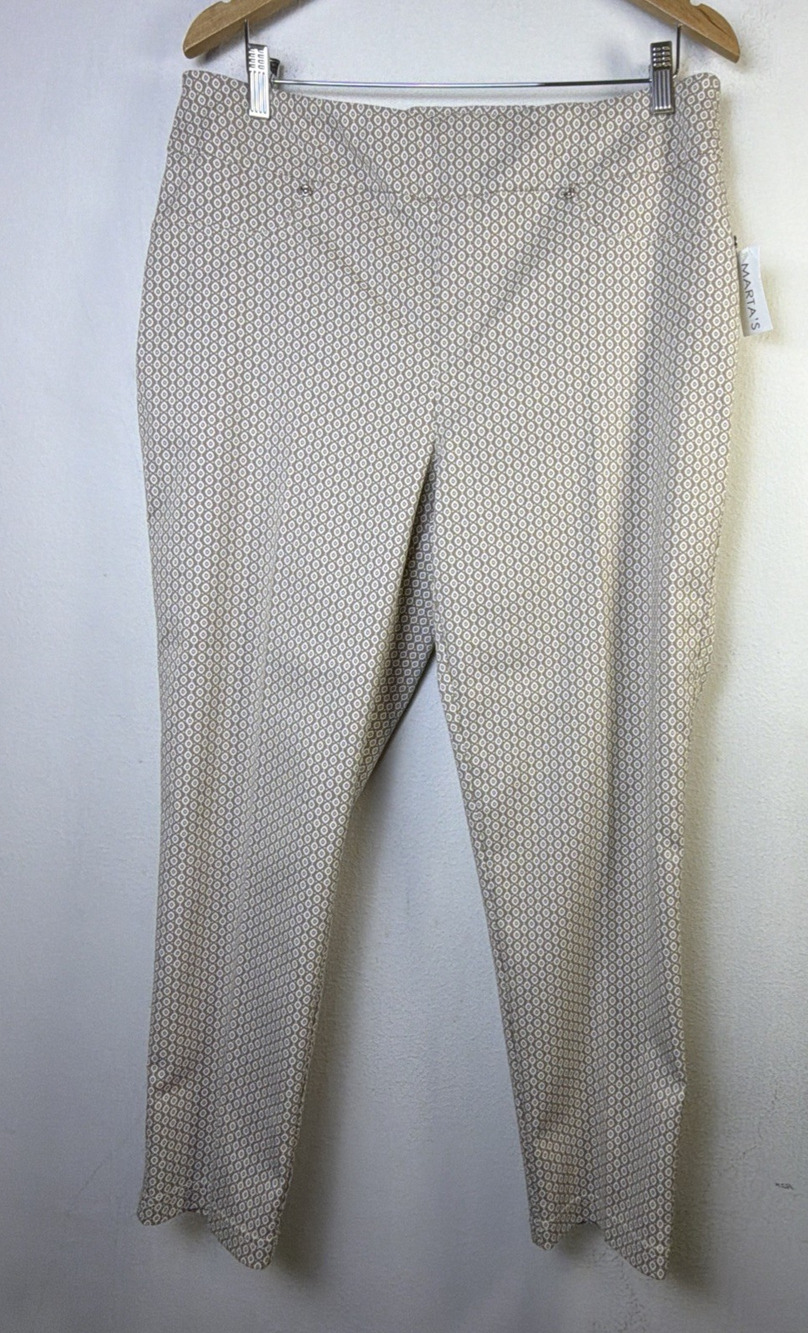 Joseph Ribkoff Pants Women 16 Pull on Career Office Ankle y2k casual cottagecore